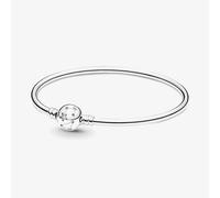PANDORA Moments Silver Stars Galaxy Bangle 590009C01-17