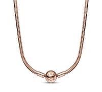 Pandora Moments Snake chain 14k rose gold-plated necklace, 45