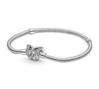 Pandora Timeless Wish Sparkling Blue sterling silver ring with stellar blue crystal, 50