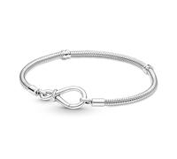 Pandora Moments Snake chain sterling silver bracelet with infinity clasp, 16