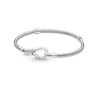 Pandora Moments Snake chain sterling silver bracelet with infinity clasp, 21