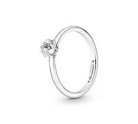 Pandora Moments Star sterling silver ring with clear cubic zirconia