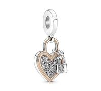 Pandora Charms DOUBLE HEART PADLOCK PENDANT CHARM 780087C01