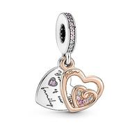 Pandora Moments Sterling Silver and 14k rose gold-plated dangles