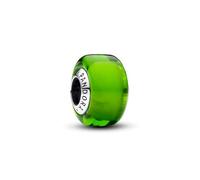 Pandora Moments Sterling silver charm with green Murano glass