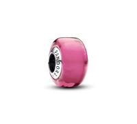 Pandora Moments Sterling silver charm with pink Murano glass