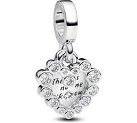 Pandora Silver Heart 'There Is No One Like You' Dangle Charm