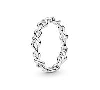 PANDORA Moments Sterling Silver Knotted Hearts Ring, Size 58, No Box