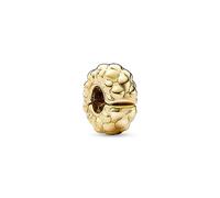 Pandora Moments Studded pattern 14k gold-plated clip with silicone grip