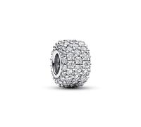 Pandora Moments triple charm 792820C01 shiny, silver,