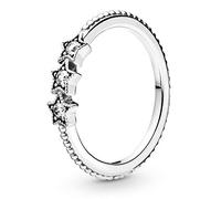 PANDORA Moments Women's Sterling Silver Celestial Stars Cubic Zirconia Ring, Size 52, No Box
