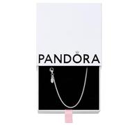 Pandora Moments Women's Sterling Silver Classic Cable Necklace, 45cm, No Box