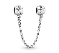 Pandora Moments Women's Sterling Silver Family Forever Safety Chain Charm for Bracelet, With Gift Box