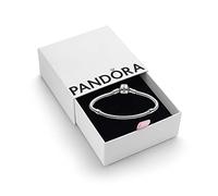 Pandora Moments Women's Sterling Silver Iconic Snake Chain Bracelet for Charms, Size 20, With Gift Box