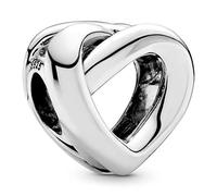 PANDORA Moments Women's Sterling Silver Knotted Heart Bracelet Charm, No Box
