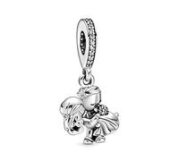 Pandora Moments Women's Sterling Silver Married Couple Dangle Charm for Bracelet, No Box