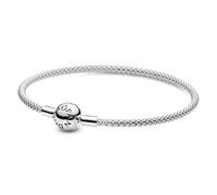 Pandora Moments Women's Sterling Silver Mesh Chain Bracelet for Charms, Size 21, No Box