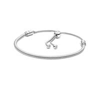 PANDORA Moments Women's Sterling Silver Snake Chain Slider Bracelet, No Box