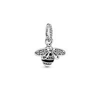 PANDORA Moments Women's Sterling Silver Daisy Clasp Chain Bracelet for Charms, Size 19, No Box