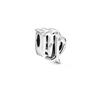 Pandora Moments Women's Sterling Silver Sparkling Virgo Zodiac Charm, No Box