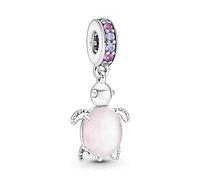 Pandora Murano Glass Pink Sea Turtle Dangle Charm 798939C02