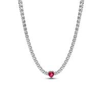 Pandora Necklace for Women Sterling Silver 925 393549C01-40, One size, Sterling Silver, Crystal Cubic Zirconia