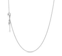 PANDORA Moments Women's Sterling Silver Classic Chain Necklace, 45cm, No Box
