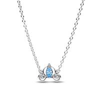 Pandora Disney Cinderella sterling silver collier with fancy light blue and clear cubic zirconia