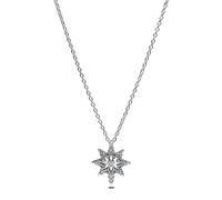 PANDORA Moments Pave-Polarstern North Star necklace pendant made of sterling silver with zirconia, size 45cm, 393600C01-45