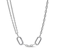 Pandora ME Sterling silver double link necklace, 45