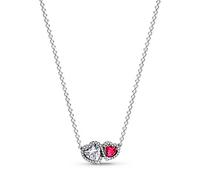 PANDORA PandoraTimeless 393632C01-45 Radiant Wreath Heart Pendant Necklace Sterling Silver with Zirconia 45 cm, 45cm, Sterling Silver, Cubic Zirconia
