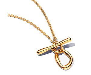 Pandora Necklaces T-Bar Necklace Circles Organic Shape 363255C00