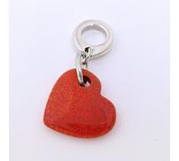 PANDORA Opalescent Red Heart Dangle Charm