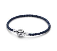 Pandora Pandora Moments Blue Braided Leather Bracelet - 21cm