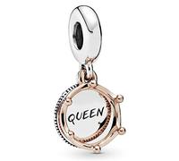 Pandora Passions Crown sterling silver and 14k rose gold-plated dangle