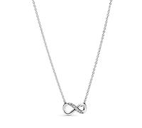 PANDORA Moments Women's Sterling Silver Sparkling Infinity Collier Pendant Necklace, 50cm, No Box