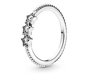 Pandora Passions Stars sterling silver ring with clear cubic zirconia