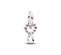 Pandora Charms Charm Pendant Connected Hearts and Red Gems 794435C01