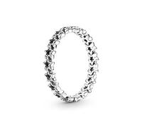 Pandora Moments Band of Asymmetric Stars sterling silver ring, 54