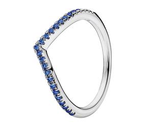 Pandora Rings Blue Shimmering Wish Ring 196316C02