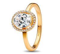 Pandora Rings Brilliant Oval Halo Ring 163802C01
