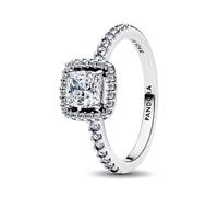 Pandora Rings Brilliant Square Halo Ring 193555C02