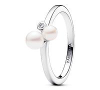 Pandora Rings Duo Ring of Treated Freshwater Cultured Pearls