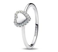 Pandora Rings Halo and Heart Ring 193801C01