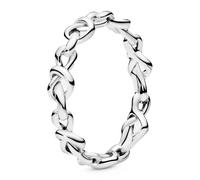 Pandora Rings Knotted Hearts Sterling Silver Ring 198018