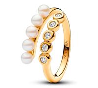 Pandora Rings Open Ring Freshwater Cultured Pearls and Gems 163146C01