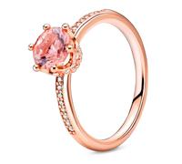 Pandora Rings Pink Brilliant Crown Solitaire Ring 188289C01