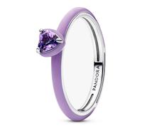 Pandora Rings Purple Chakra Heart Ring 193088C04