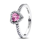 Pandora Rings Raised Heart Ring Lilac 198421C12
