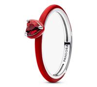 Pandora Rings Red Chakra Heart Ring 193088C05